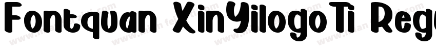 Fontquan XinYilogoTi Regula字体转换